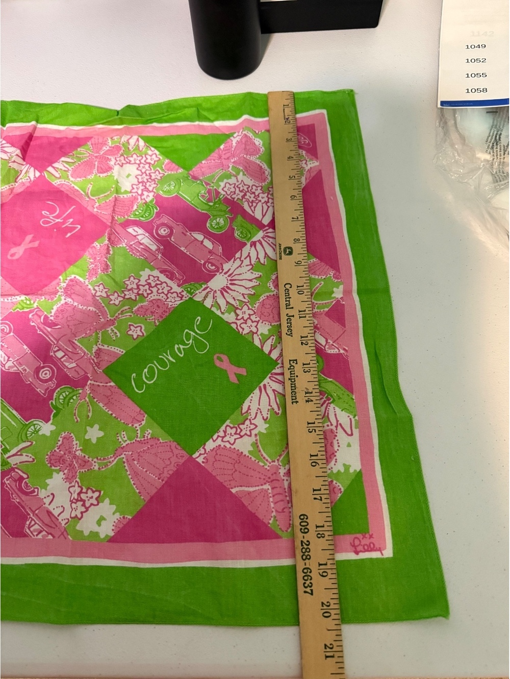 Lilly Pulitzer Pink Ribbon Courage Hope Life Bandana Scarf